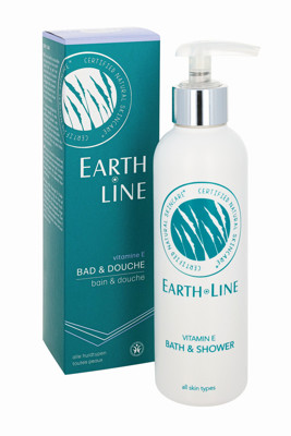 EARTH LINE Vitamin E Vonios ir dušo žele visų tipų odai, 200ml paveikslėlis