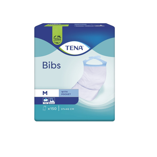 TENA BIBS, seilinukai, 46x37 cm, M, 150 vnt. paveikslėlis