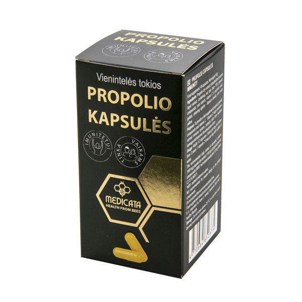 PROPOLIO KAPSULĖS, 290 mg, 40 kapsulių paveikslėlis
