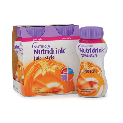 NUTRICIA NUTRIDRINK JUICE STYLE, 200 ml, apelsinų, 4 vnt. paveikslėlis