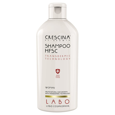 CRESCINA TRANSDERMIC HFSC, šampūnas moterims plaukų ataugimui ir slinkimą stabdantis, 200 ml paveikslėlis