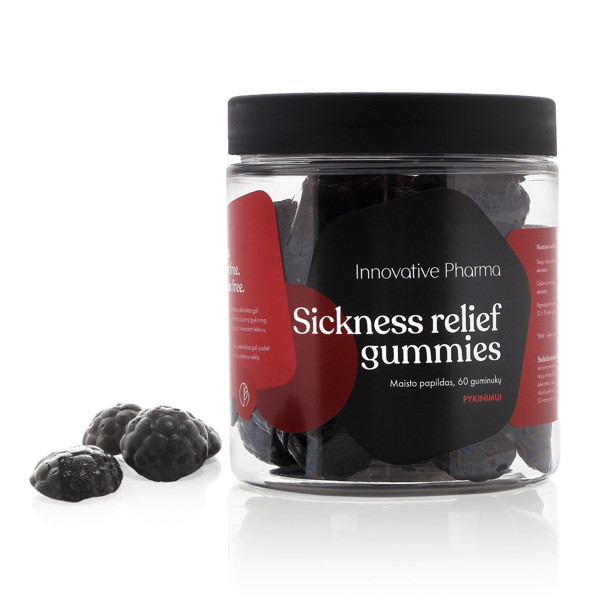 SICKNESS RELIEF GUMMIES, 60 guminukų paveikslėlis