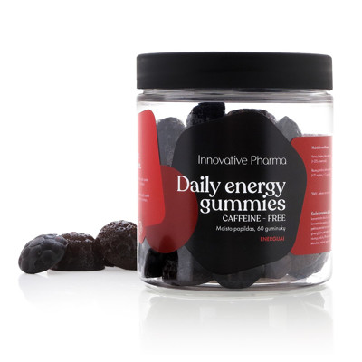 DAILY ENERGY GUMMIES (CAFFEINE - FREE), 60 guminukų paveikslėlis