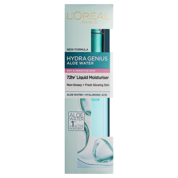 L'Oreal D/E Hydra Genius, drėkiklis sausai ir jautriai odai, 70 ml paveikslėlis L'Oreal D/E Hydra Genius, drėkiklis sausai ir jautriai odai, 70 ml paveikslėlis