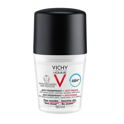 VICHY HOMME DEO SHIRT PROTECT, dezodorantas-antiperspirantas, 50 ml paveikslėlis