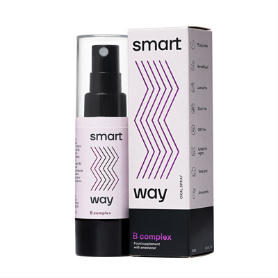 SMART WAY B GRUPĖS VITAMINŲ KOMPLEKSAS, purškiamas maisto papildas, 30ml paveikslėlis