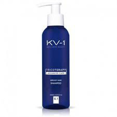 KV-1 GREASY HAIR SHAMPOO 6.1, stiprinamasis plaukų šampūnas, 200 ml paveikslėlis