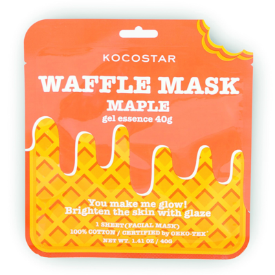 KOCOSTAR Waffle Mask veido kaukė pavargusiai odai Maple, 40 g paveikslėlis