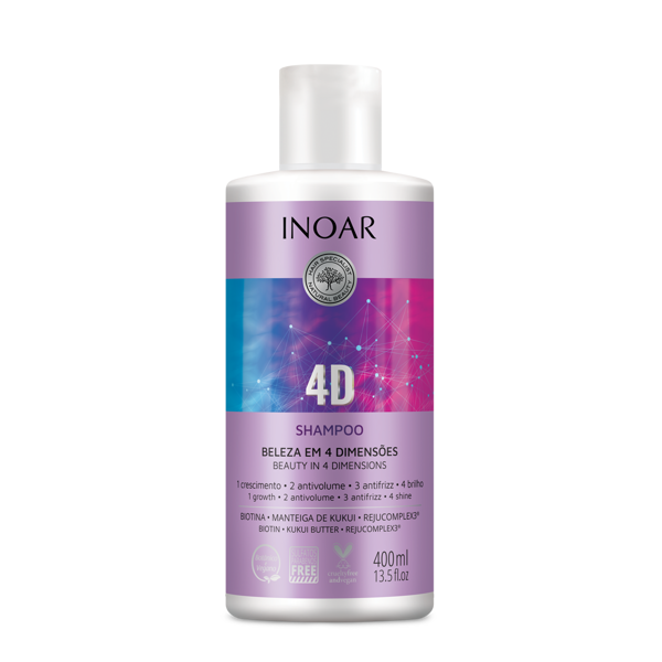 INOAR 4D Shampoo - 4 dimensijų šampūnas 400 ml paveikslėlis