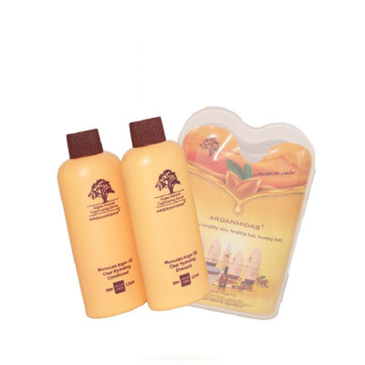Arganmidas Moroccan Argan kelioninis rinkinys šampūnas ir kondicionierius Oil Travel Kit, 2x50ml paveikslėlis