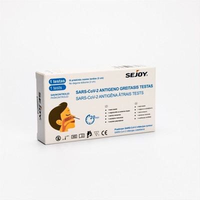 SEJOY COVID-19 (SARS-CoV-2) ANTIGENŲ TESTO RINKINYS (iš nosies landos) paveikslėlis