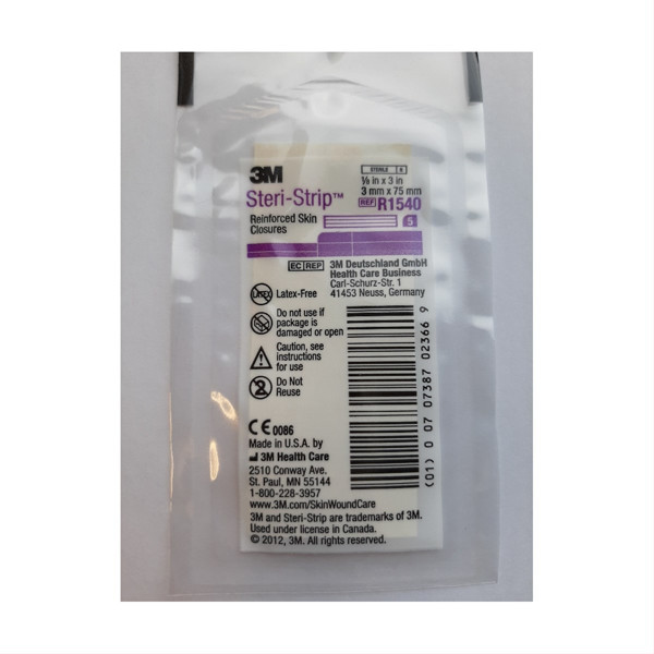 STERI-STRIP, žaizdų uždarymo juostelė, 3 x 75 mm, 5 vnt. paveikslėlis