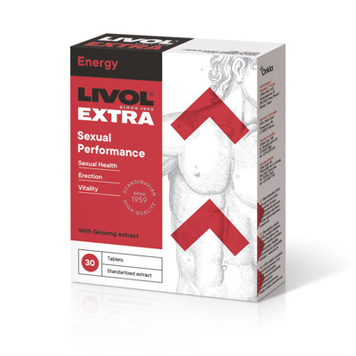 LIVOL EXTRA SEXUAL PERFORMANCE, 30 tablečių paveikslėlis