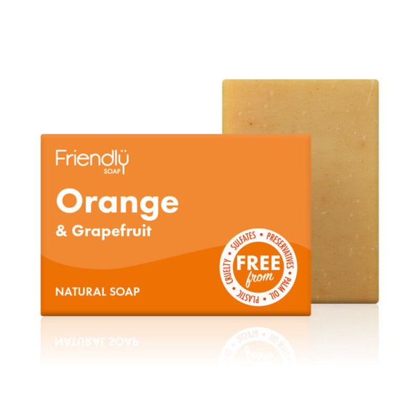 FRIENDLY SOAP natūralus rankų darbo muilas su apelsinais ir greipfrutais „Orange & Grapefruit", 95 g paveikslėlis