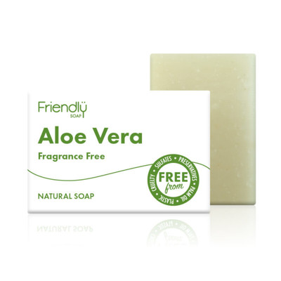 FRIENDLY SOAP natūralus rankų darbo veido muilas su alijošiumi „Aloe Vera", 95 g paveikslėlis