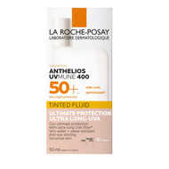 LA ROCHE-POSAY ANTHELIOS, apsauginis veido fluidas su atspalviu, SP50+, 50 ml paveikslėlis