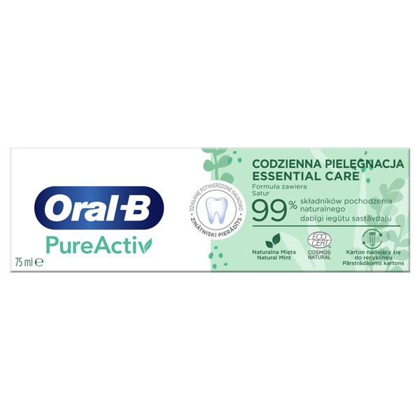 ORAL-B PURE ACTIVE ESSENTIAL CARE, dantų pasta, 75ml paveikslėlis