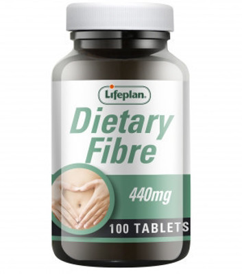 LIFEPLAN FIBRE, 440 mg, maistinės skaidulos, 100 tablečių paveikslėlis