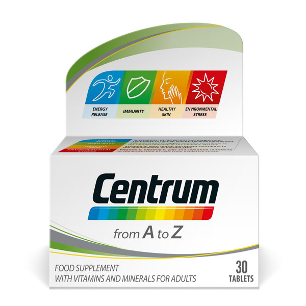 CENTRUM A-Z, multivitaminai, 30 tablečių paveikslėlis