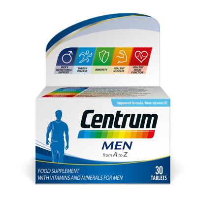 CENTRUM MEN, multivitaminai vyrams, 30 tablečių paveikslėlis