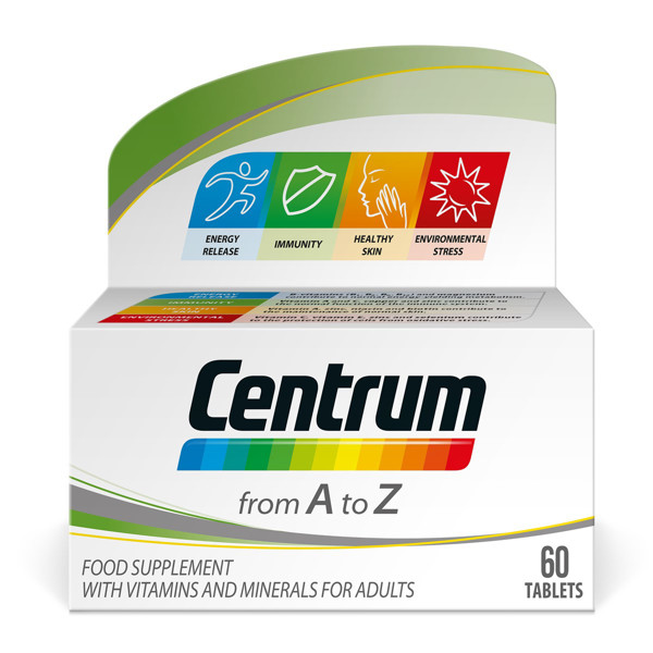 CENTRUM A-Z, multivitaminai, 60 tablečių  paveikslėlis