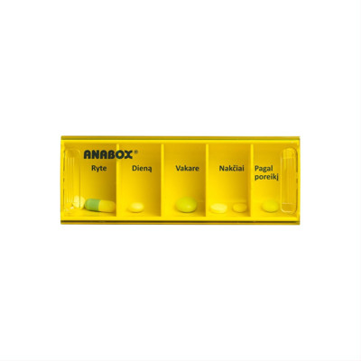 ANABOX, dienos vaistų  dėžutė, 1 vnt. paveikslėlis
