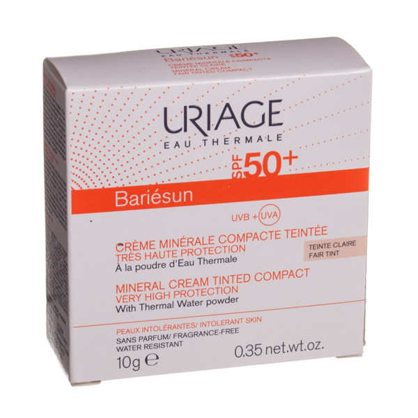 Uriage Bariesun, SPF50+ kompaktinė kreminė pudra, su atspalviu, 10g paveikslėlis