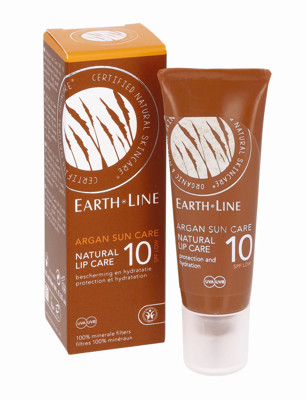 EARTH LINE Argan Sun Care SPF10 Natūrali lūpų priežiūra (UVA, UVB, 100% mineraliniai filtrai) 10ml paveikslėlis
