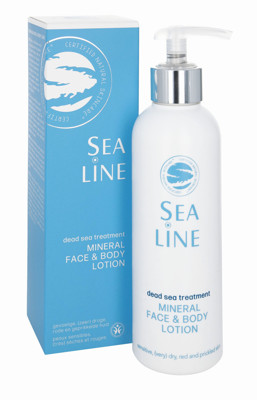 SEA LINE Dead Sea Treatment Mineralinis veido ir kūno losjonas 200ml paveikslėlis