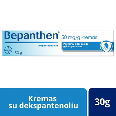 BEPANTHEN, 50 mg/g, kremas, 30 g paveikslėlis