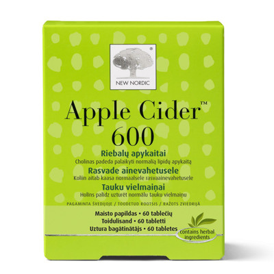NEW NORDIC APPLE CIDER 600, 60 tablečių paveikslėlis