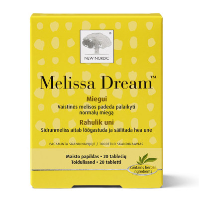 NEW NORDIC MELISSA DREAM, 20 tablečių paveikslėlis