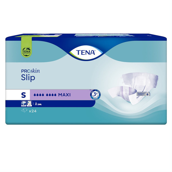 TENA SLIP MAXI, Anatominės sauskelnės šlapimo nelaikymui, S, 24 vnt. paveikslėlis TENA SLIP MAXI, Anatominės sauskelnės šlapimo nelaikymui, S, 24 vnt. paveikslėlis