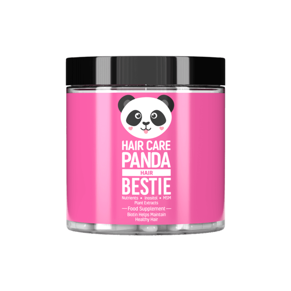 Maisto papildas „Hair Care Panda Bestie“ plaukų priežiūrai, 60 kapsulių paveikslėlis