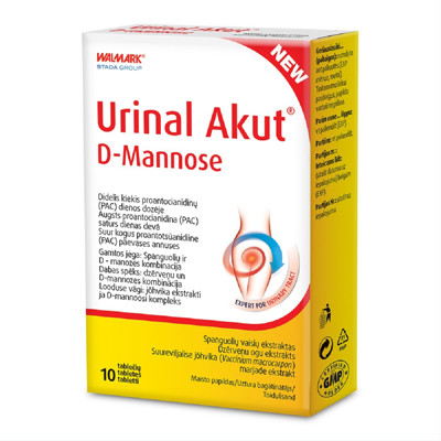 URINAL D-MANNOSE, 10 tablečių paveikslėlis