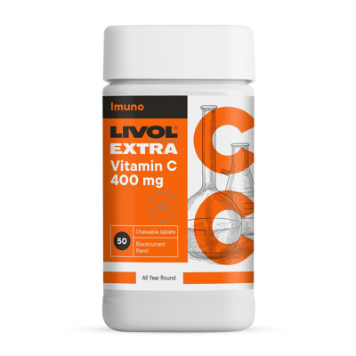 LIVOL MONO, Vitaminas C, 400 mg, N50 paveikslėlis