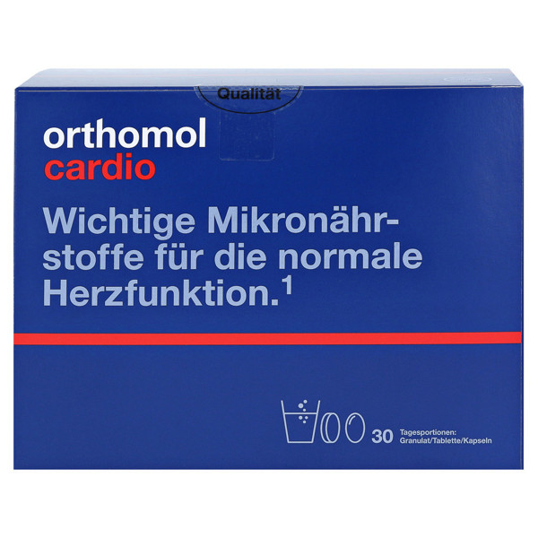 ORTHOMOL CARDIO, milteliai, tabletės ir kapsulės, 30 porcijų paveikslėlis