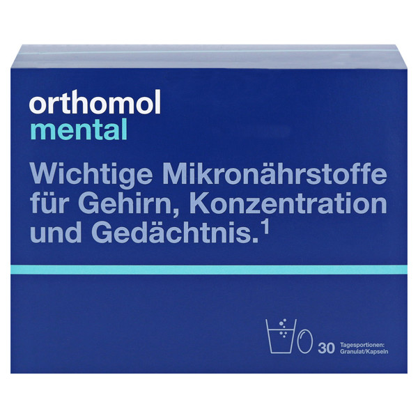 ORTHOMOL MENTAL, milteliai ir kapsulės, 30 porcijų paveikslėlis