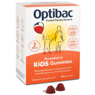 Optibac KIDS guminukai su gyvybingomis bakterijomis+D+Cal, 30 vnt. paveikslėlis