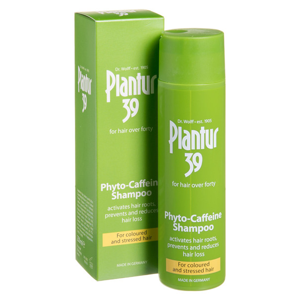 PLANTUR 39, dažytų ir pažeistų plaukų šampūnas su kofeinu nuo plaukų slinkimo, 250 ml paveikslėlis
