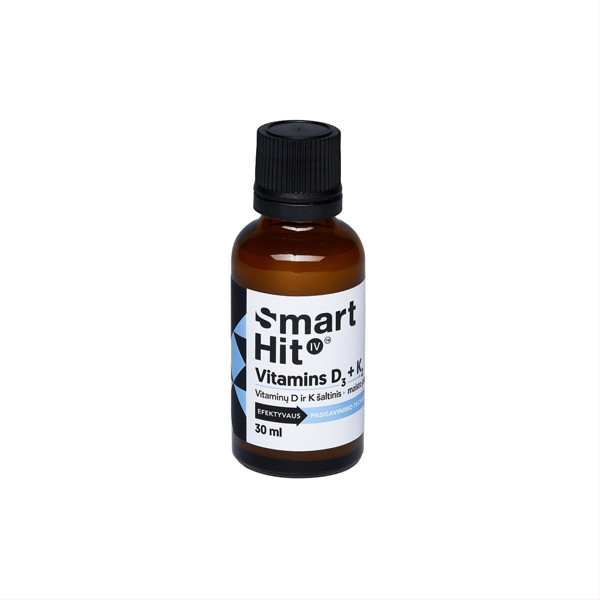 SMARTHIT IV VITAMIN D3 + K2, 30 ml paveikslėlis