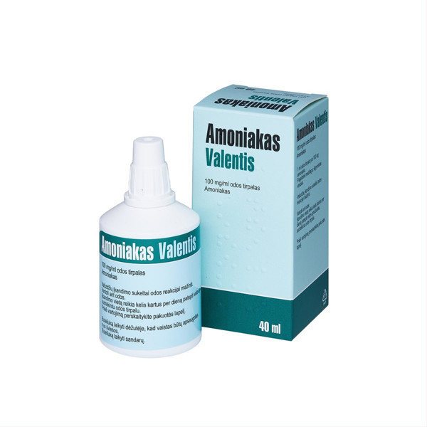 AMONIAKAS VALENTIS, 100 mg/ml, odos tirpalas, 40 ml  paveikslėlis