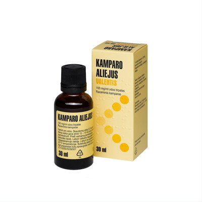 KAMPARO ALIEJUS VALENTIS, 100 mg/ml, odos tirpalas, 30 ml  paveikslėlis