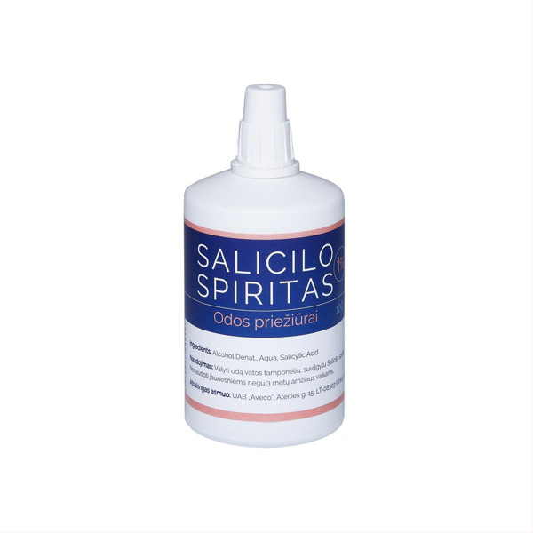 SALICILO SPIRITAS 1%, spiritinis odos tirpalas, 100 ml paveikslėlis