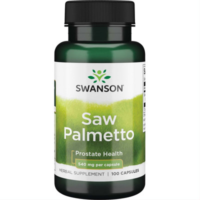 SWANSON, 540mg, Saw Palmetto (Gulsčioji Serenoja), 100 kapsulių paveikslėlis