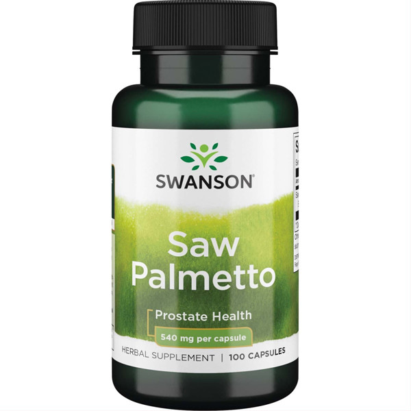 SWANSON, 540mg, Saw Palmetto (Gulsčioji Serenoja), 100 kapsulių paveikslėlis