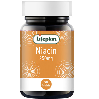 LIFEPLAN NIACINAS (VIT. B3) 250 mg, 90 tablečių paveikslėlis