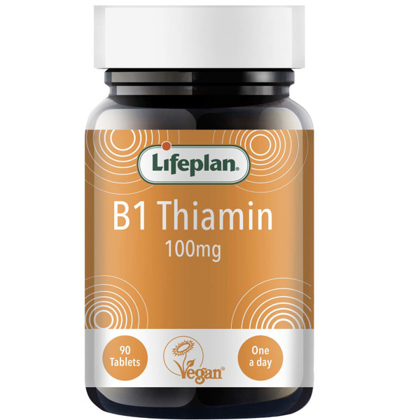 LIFEPLAN VITAMINAS B1 100 mg,  tabletės N90 paveikslėlis