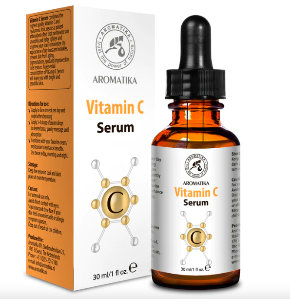 Aromatika Vitamino C veido ir kaklo serumas 30 ml.