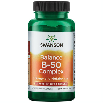 SWANSON, Vitaminų B kompleksas, kapsulės, N100 paveikslėlis